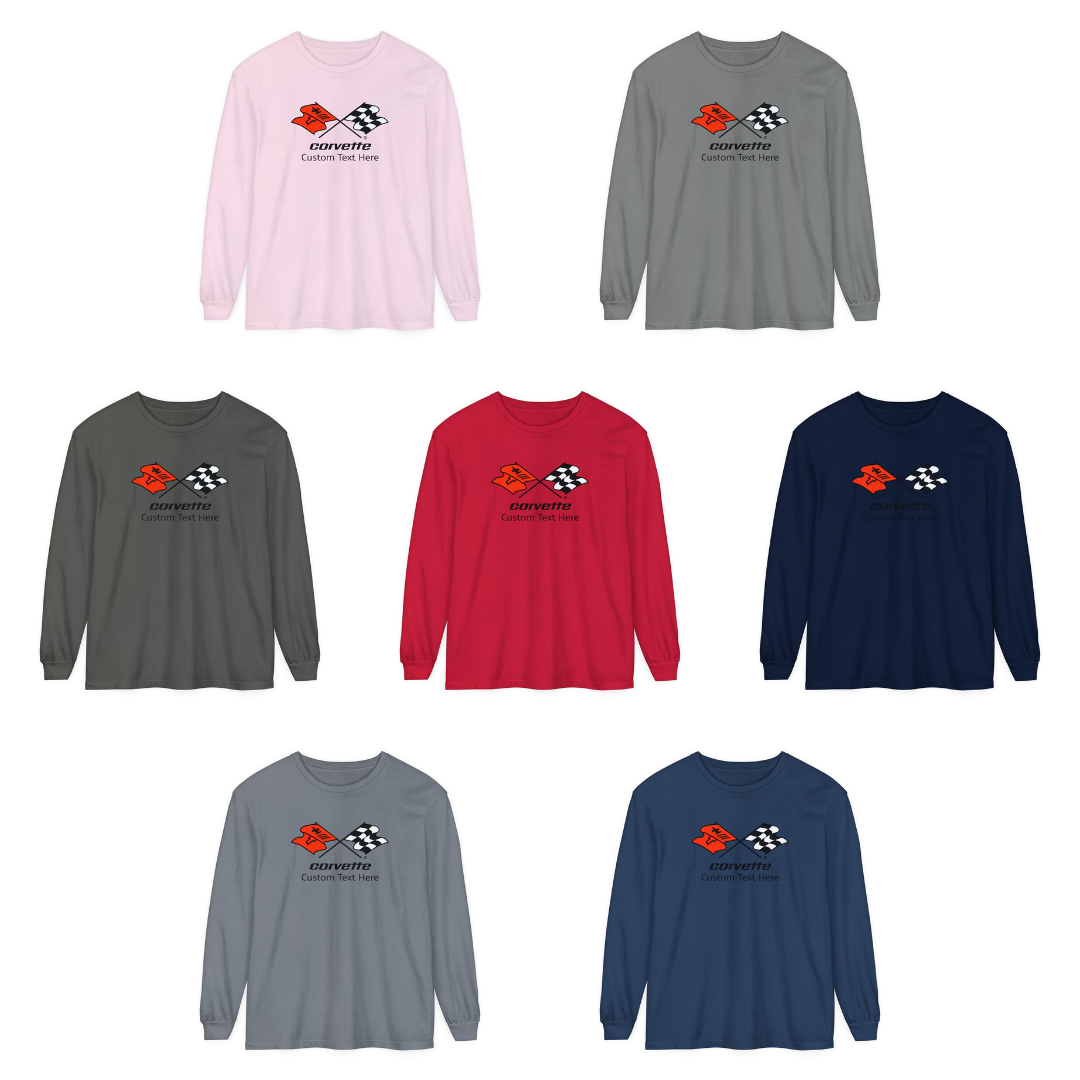 Personalized C3 Corvette Comfort Colors® Premium Long Sleeve T-Shirt, 100% Cotton