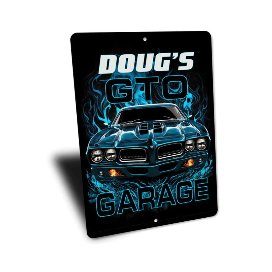 personalized-pontiac-gto-garage-sign-aluminum-sign