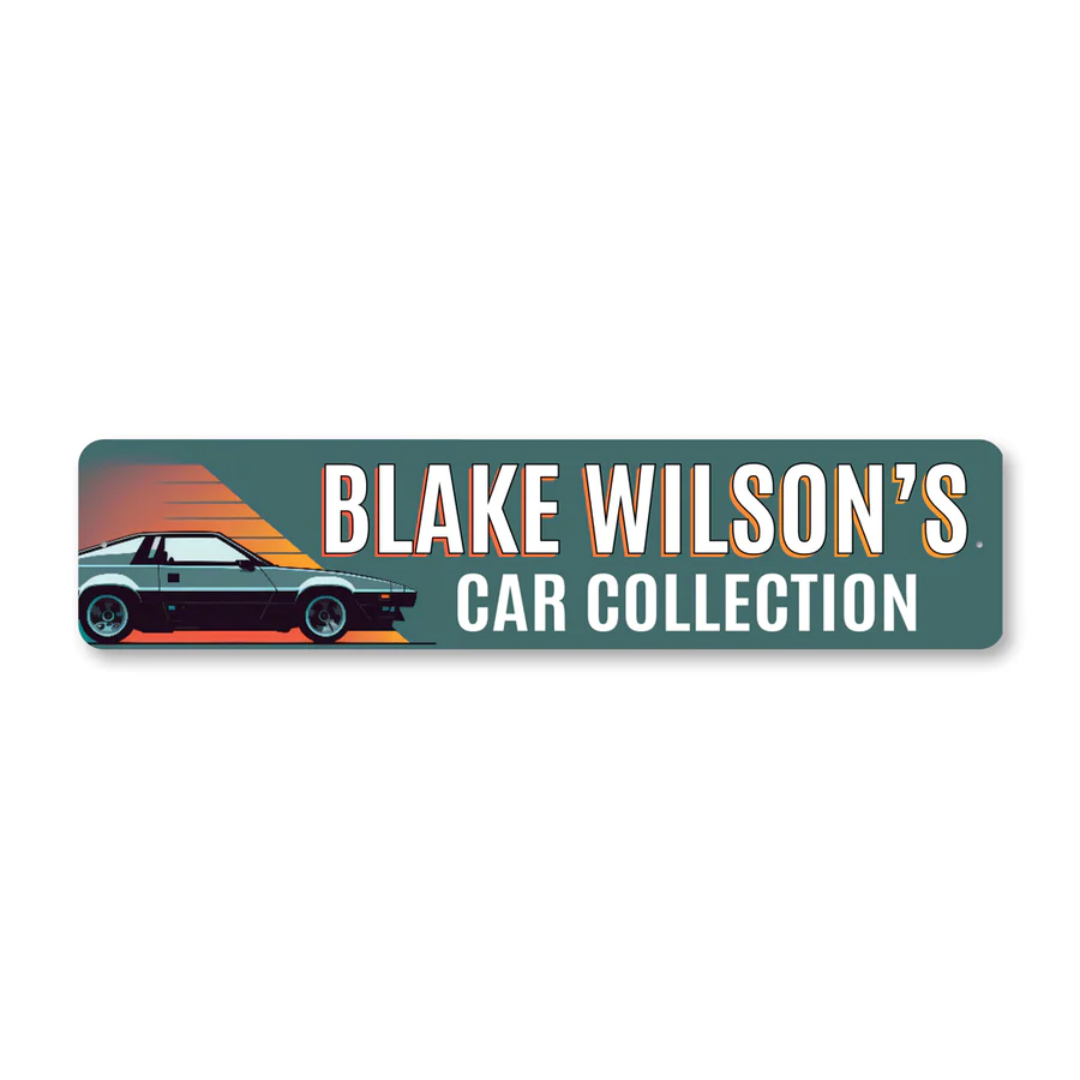 personalized-retro-car-collection-sign-aluminum-sign