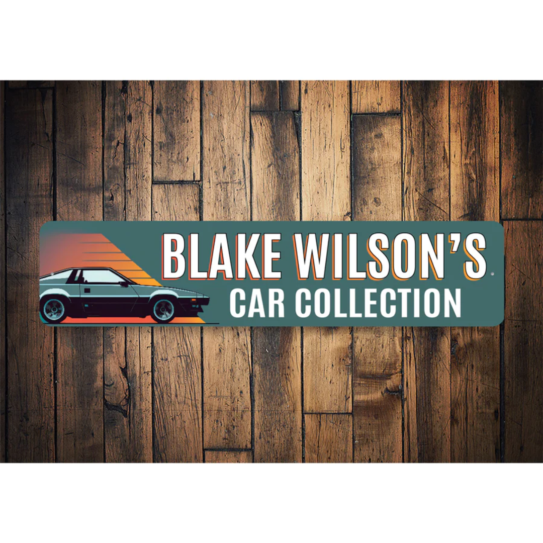 personalized-retro-car-collection-sign-aluminum-sign