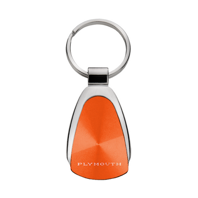 Plymouth Classic Teardrop Key Fob in Orange