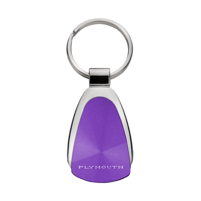Plymouth Classic Teardrop Key Fob in Purple