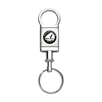 Plymouth Satin-Chrome Valet Key Fob in Silver