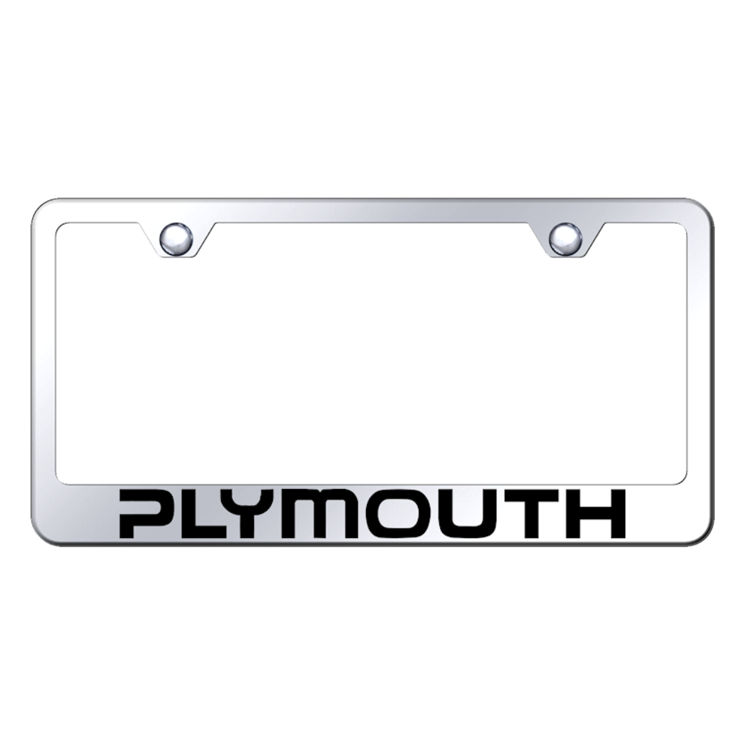 plymouth-stainless-steel-frame-laser-etched-mirrored-39196-classic-auto-store-online