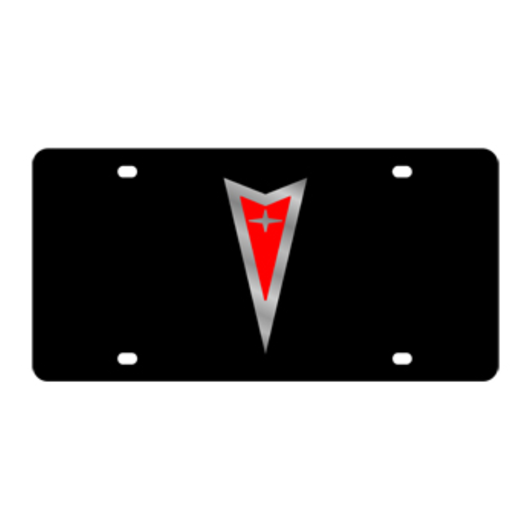Pontiac Carbon Steel License Plate