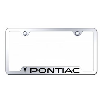 Pontiac Cut-Out Frame - Laser Etched Mirrored