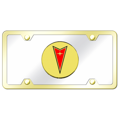 pontiac-license-plate-kit-gold-on-mirrored