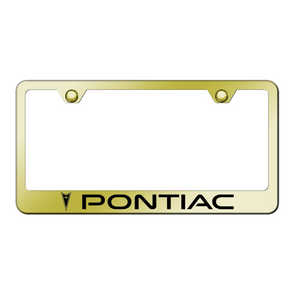 Pontiac Stainless Steel Frame - Laser Etched Gold