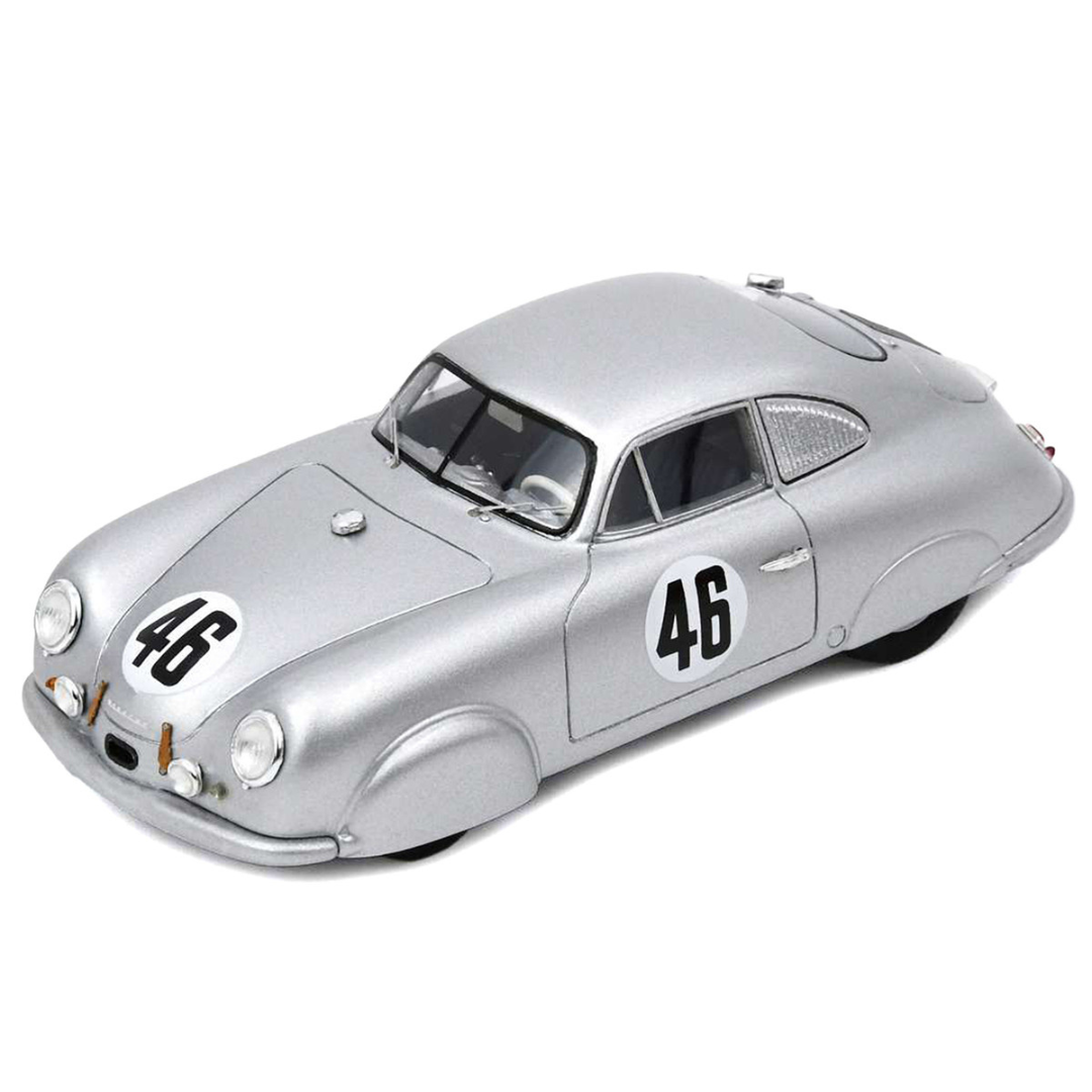 Porsche 356 SL #46 Auguste Veuillet - Edmond Mouche "Porsche K.G." "24 Hours of Le Mans" (1951) with Acrylic Display Case 1/18 Model Car