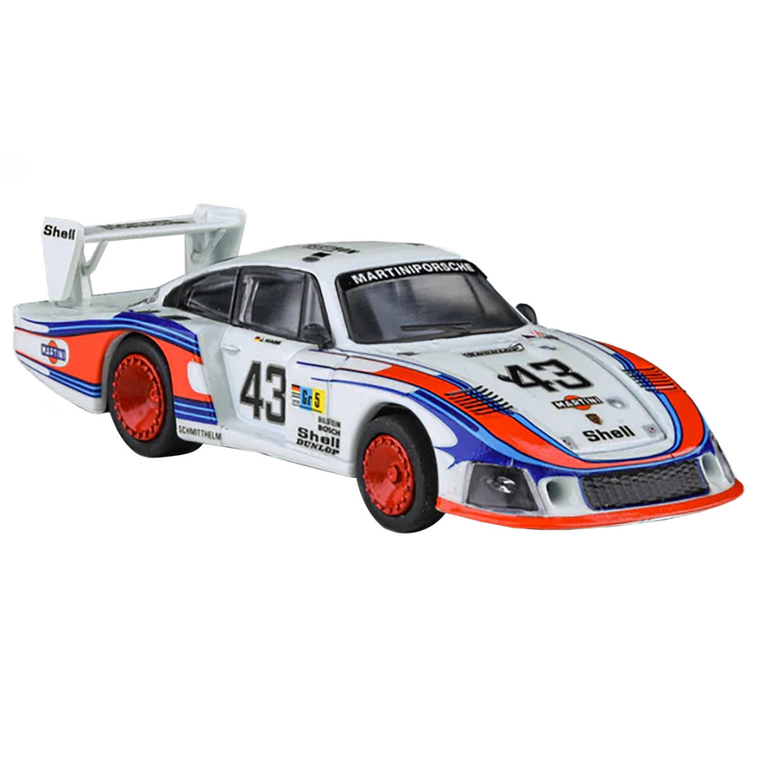 Porsche 935/78 "Moby Dick" #43 Rolf Stommelen - Manfred Schurti "Martini Racing Porsche System" "24 Hours of Le Mans" (1978) 1/64 Diecast Model Car