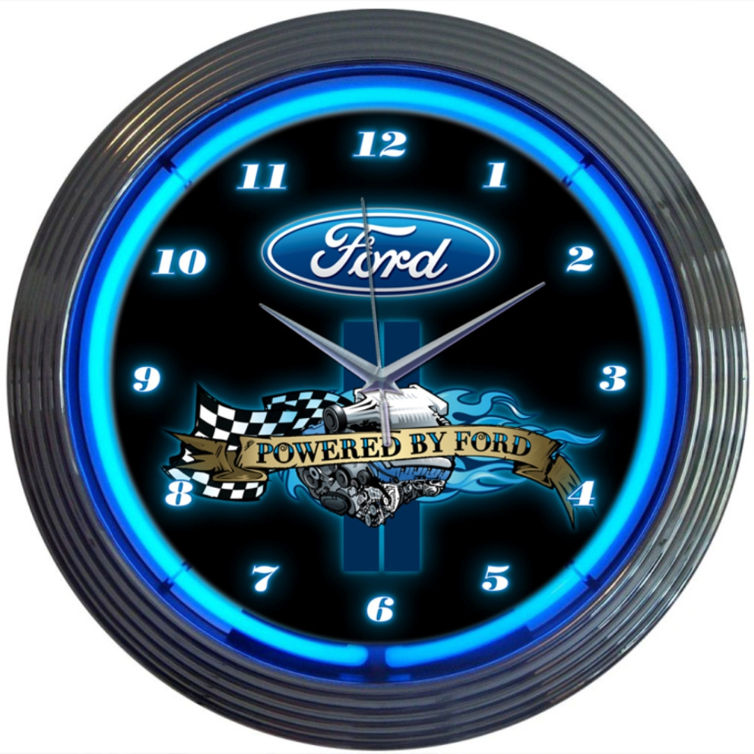 Ford Neon Clock