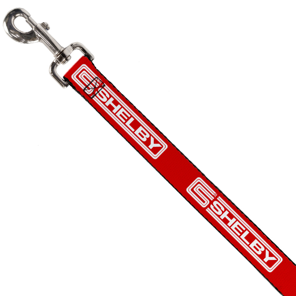 Carroll Shelby Racing Logo Red & White Dog Leash