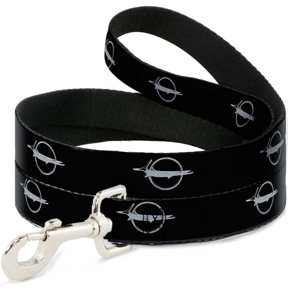 Plymouth Barracuda Emblem Black & Silver Dog Leash