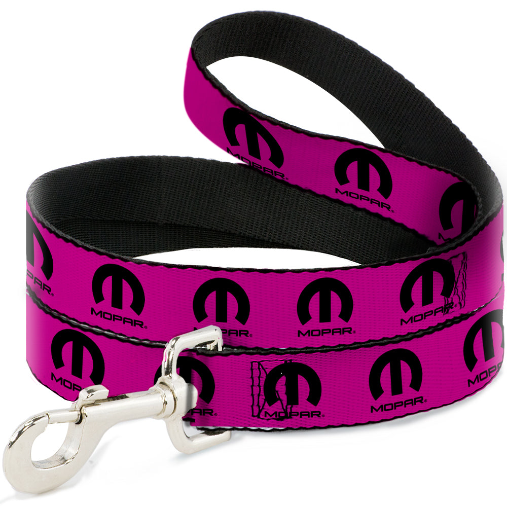 Mopar Logo Hot Pink & Black Dog Leash