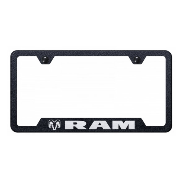 ram-cut-out-frame-laser-etched-rugged-black-40824-classic-auto-store-online