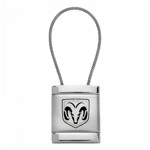 ram-head-satin-chrome-cable-key-fob-silver-23792-classic-auto-store-online