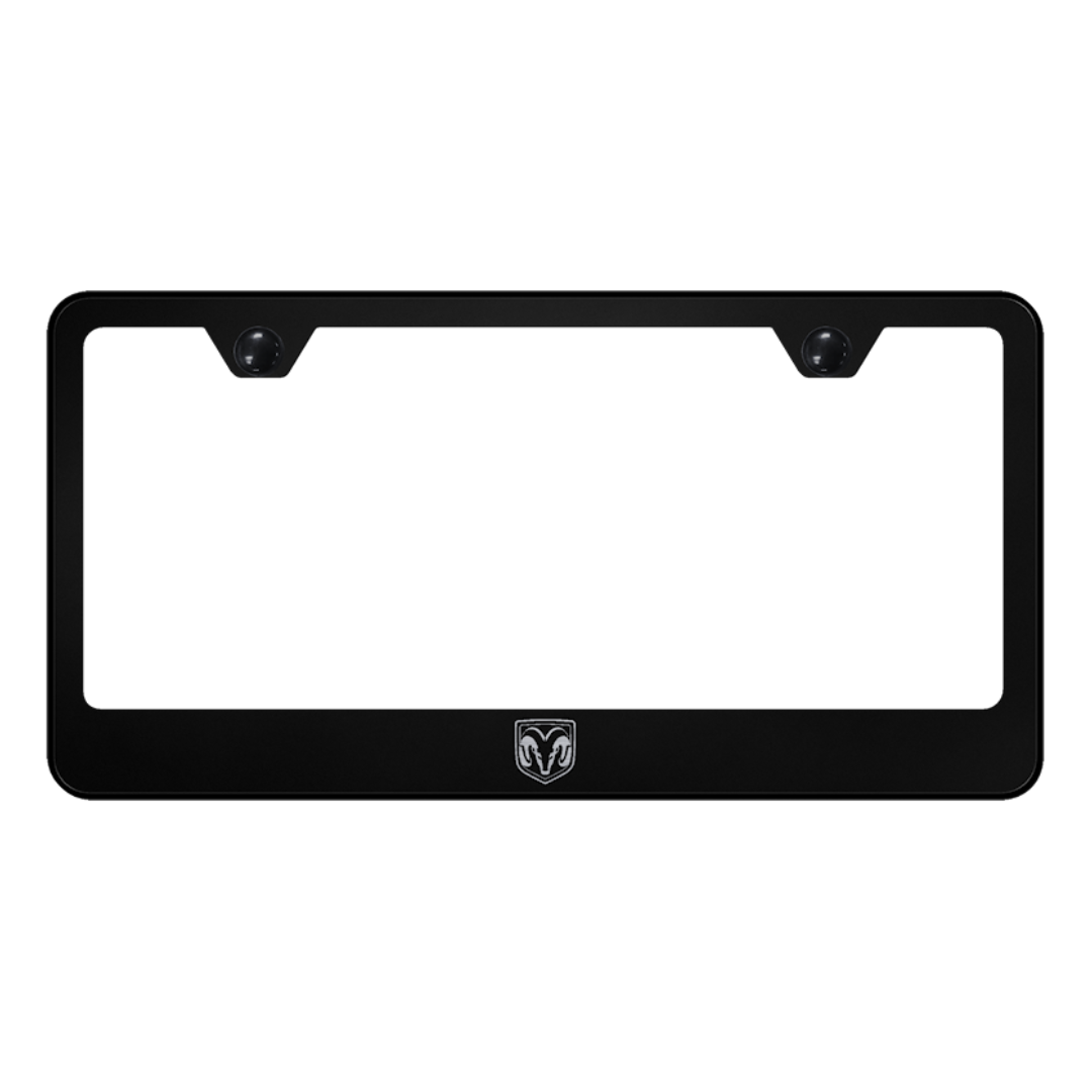 ram-head-stainless-steel-frame-laser-etched-black-31608-classic-auto-store-online