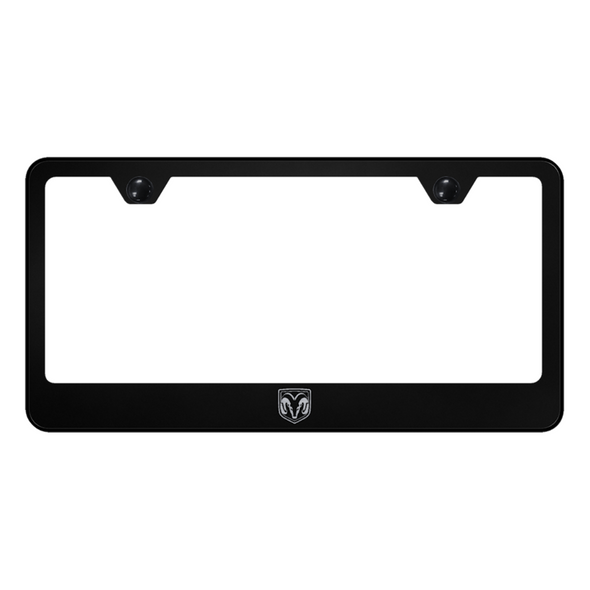 ram-head-stainless-steel-frame-laser-etched-black-31608-classic-auto-store-online