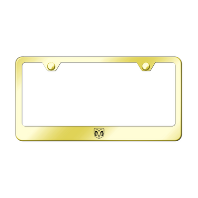 ram-head-stainless-steel-frame-laser-etched-gold-41471-classic-auto-store-online