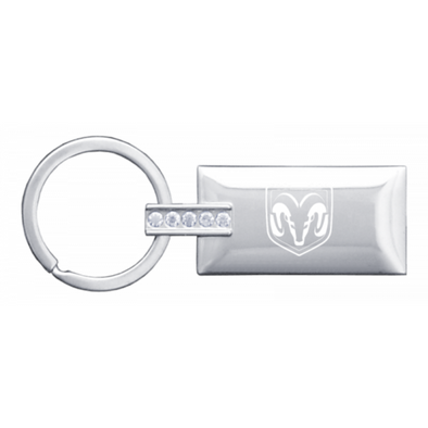 ram-jeweled-rectangular-key-fob-silver-26398-classic-auto-store-online