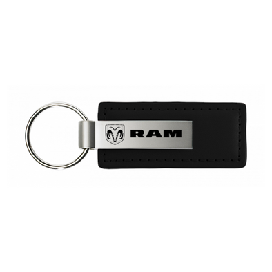 Ram Leather Key Fob in Black