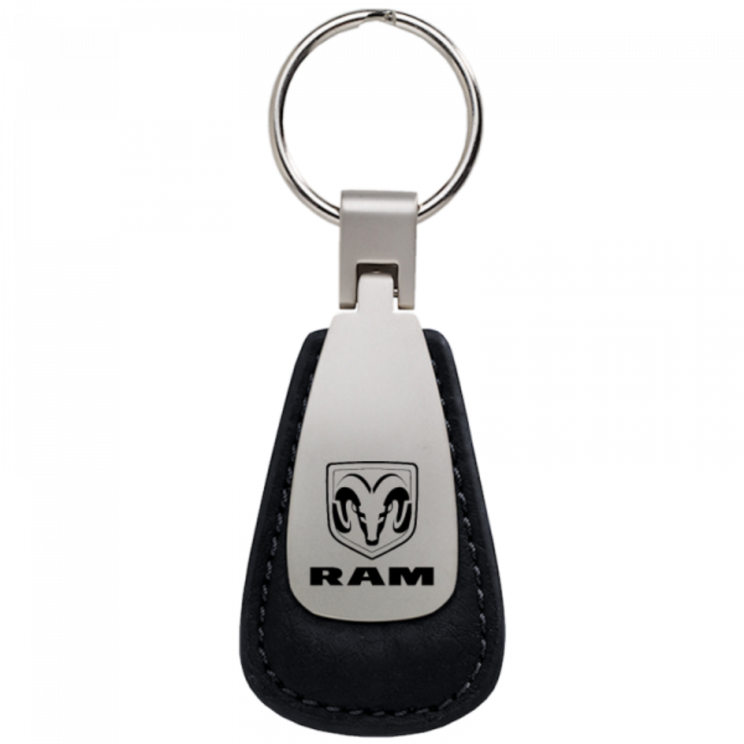 ram-leather-teardrop-key-fob-black-26993-classic-auto-store-online