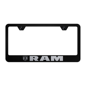 ram-stainless-steel-frame-laser-etched-black-22321-classic-auto-store-online