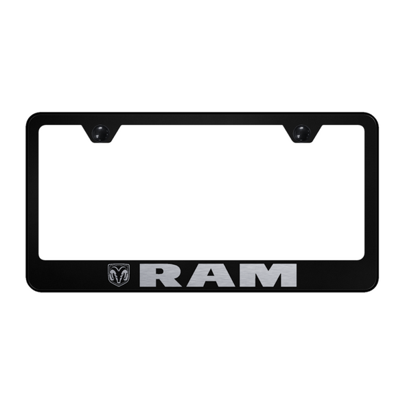Ram Stainless Steel Frame - Laser Etched Black
