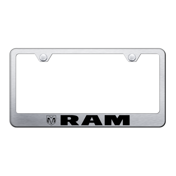 ram-stainless-steel-frame-laser-etched-brushed-33921-classic-auto-store-online