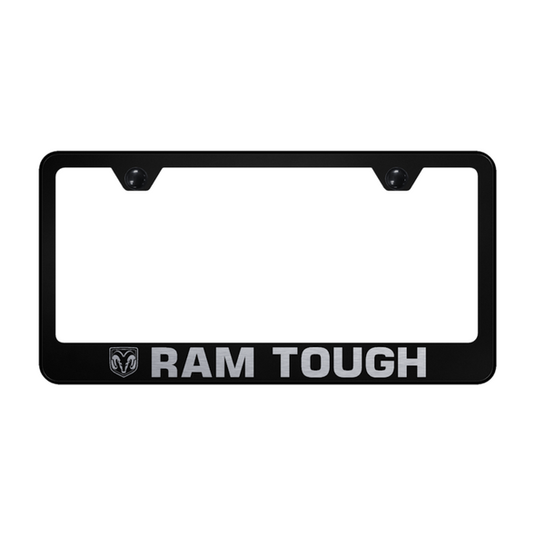 Ram Tough Stainless Steel Frame - Laser Etched Black