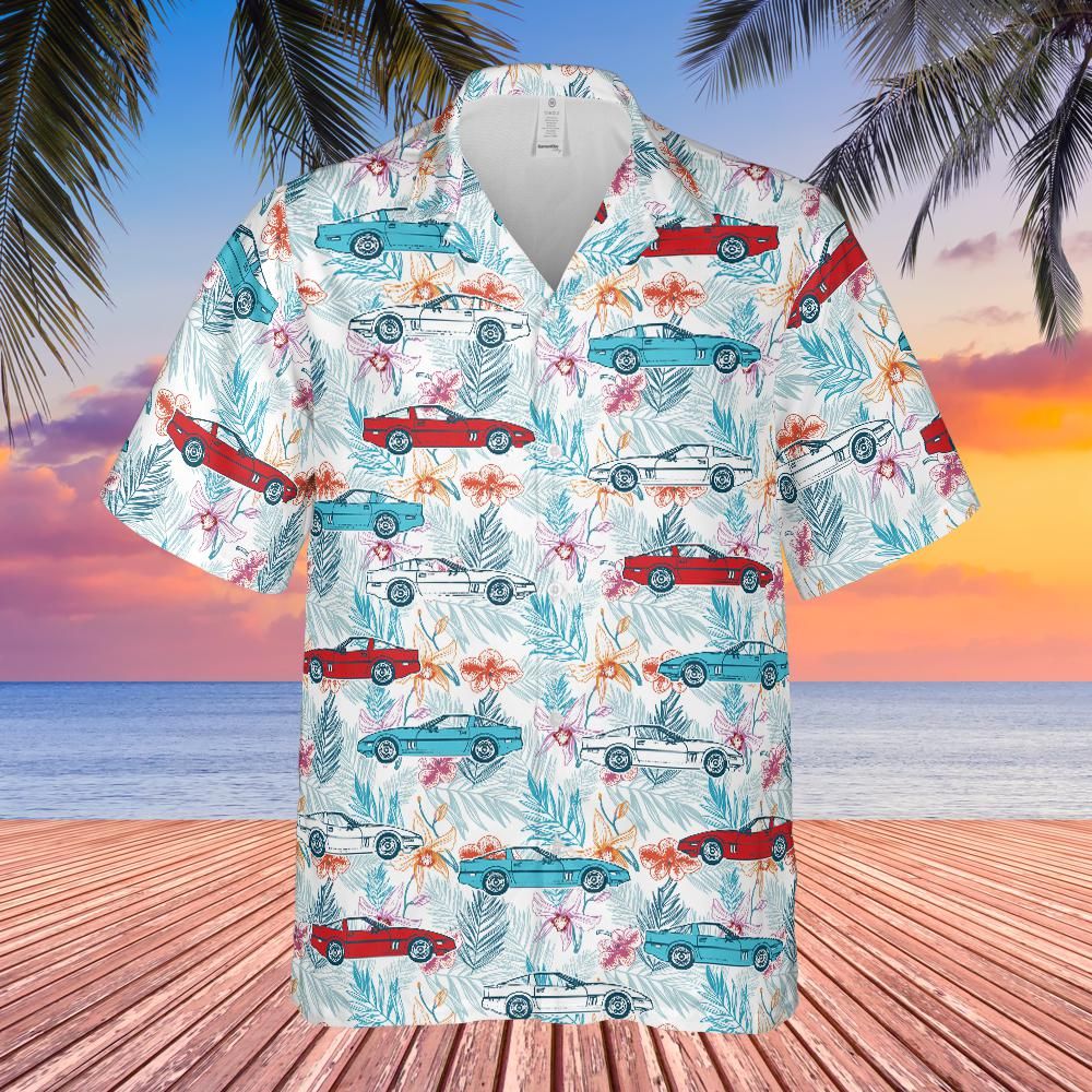 C4 Corvette Men's Multicolor Hawaiian Shirt