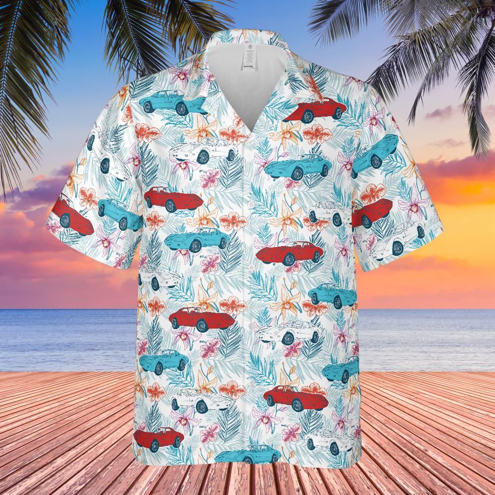 C3 Corvette Men's Multicolor Hawaiian Shirt