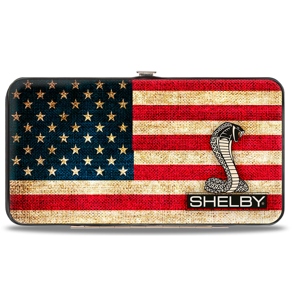 Shelby Cobra Tiffany Box American Flag Hinged Wallet