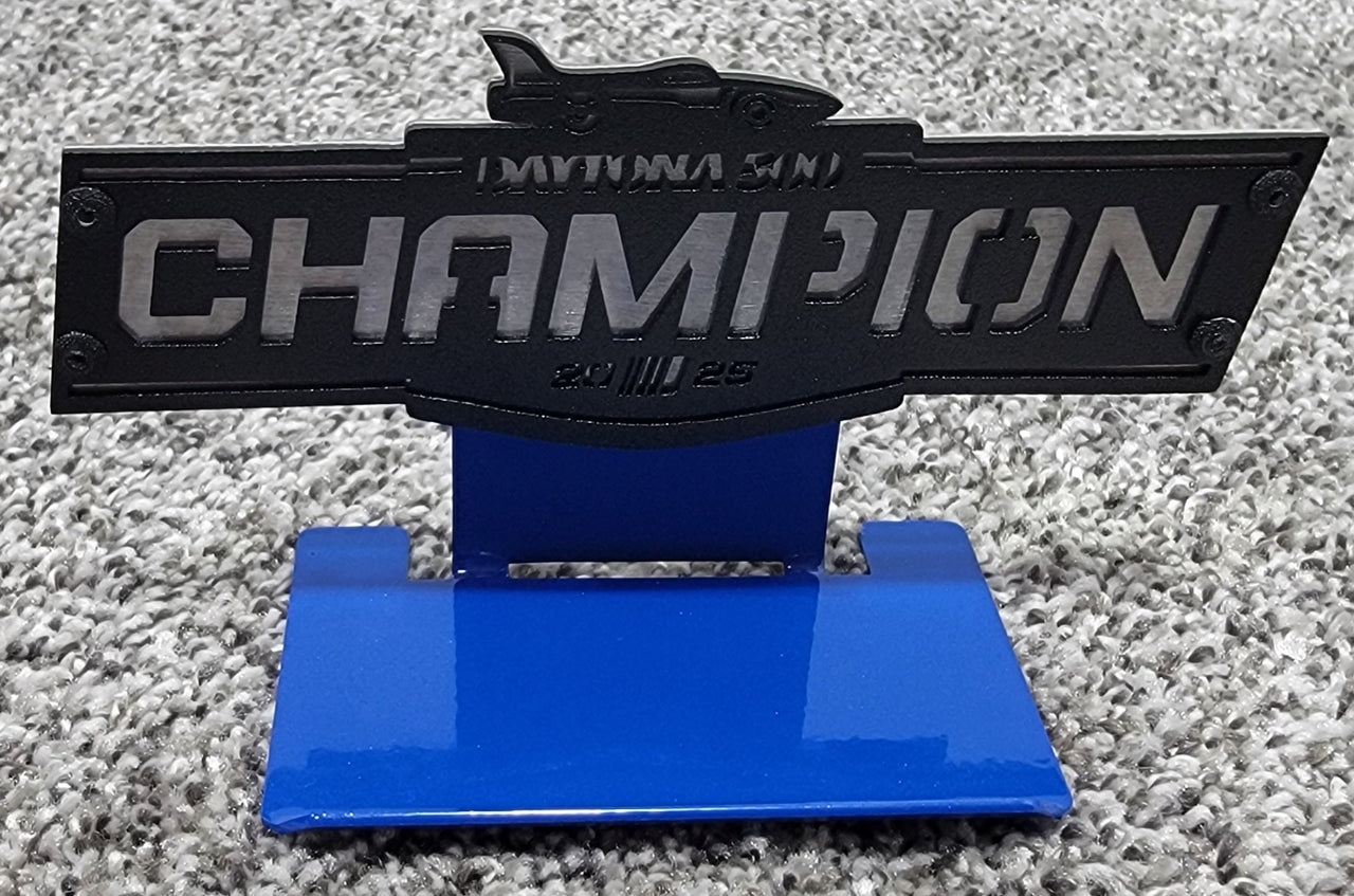 Nascar Daytona 500 Champion Magnet and Diecast Display