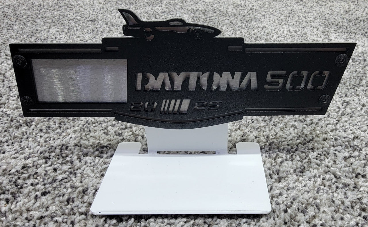 Nascar Daytona 500 Signable Magnet and Diecast Display