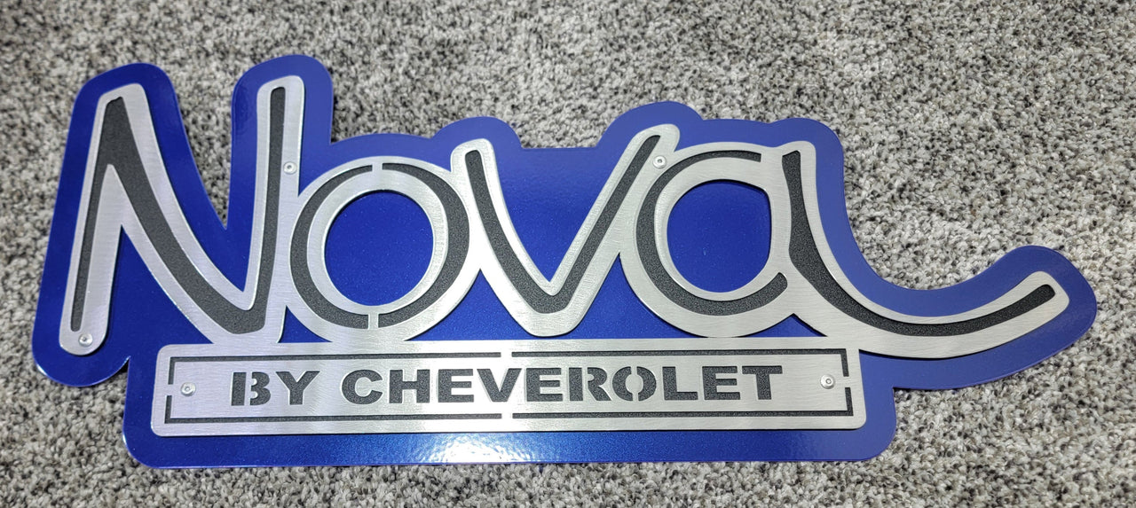 Chevrolet Nova Logo Decorative 3D Metal Wall Art