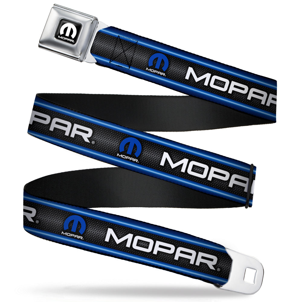 Mopar Black & Blue Mesh Grill Seatbelt Belt