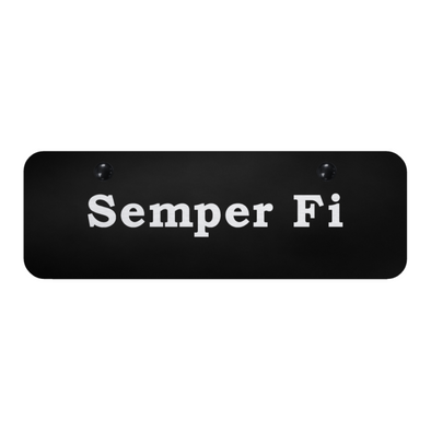 Semper Fi Mini Plate - Laser Etched Black
