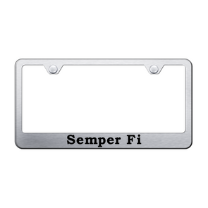 semper-fi-stainless-steel-frame-laser-etched-brushed-40737-classic-auto-store-online