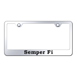 Semper Fi Stainless Steel Frame - Laser Etched Mirrored