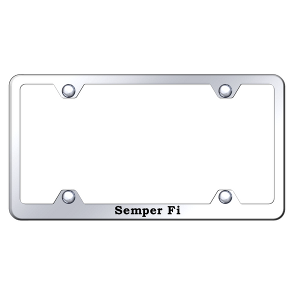 Semper Fi Steel Wide Body Frame - Laser Etched Mirrored