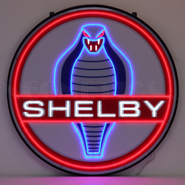 SHELBY ROUND 36" LED FLEX-NEON SIGN IN STEEL CAN