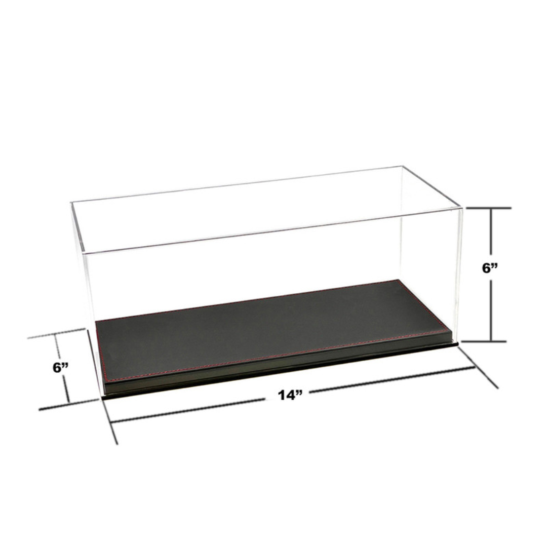 showcase-acrylic-display-case-with-black-synthetic-leather-base-mijo-exclusives-for-1-18-scale-models