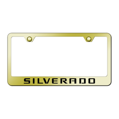 silverado-stainless-steel-frame-laser-etched-gold-20153-classic-auto-store-online