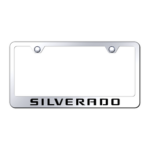 Silverado Stainless Steel Frame - Laser Etched Mirrored