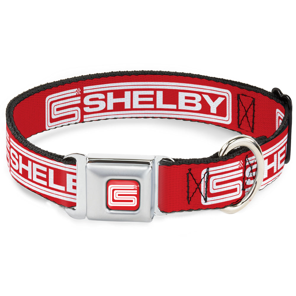 Carroll Shelby Racing Red Seatbelt Buckle Collar