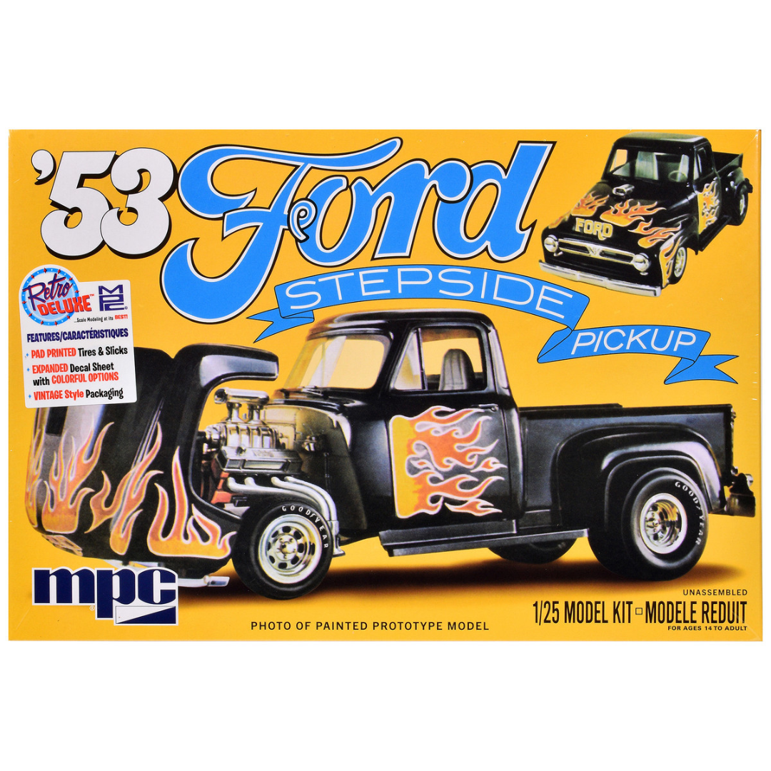 Skill 2 Model Kit 1953 Ford Stepside Pickup Truck 1/25 Scale Model