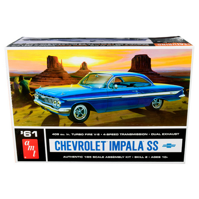 Skill 2 Model Kit 1961 Chevrolet Impala SS 1/25 Scale Model by AMT