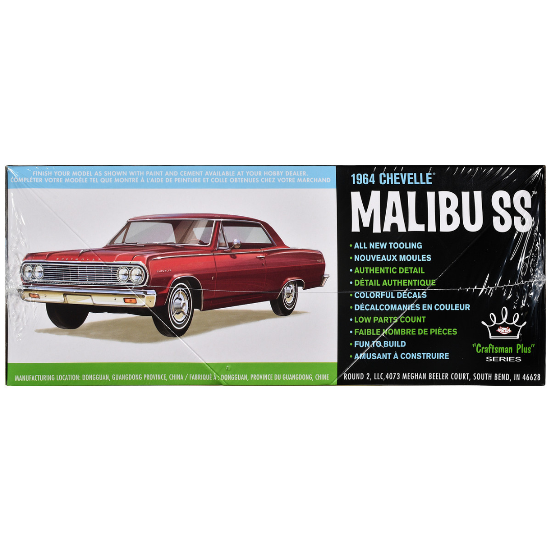 Skill 2 Model Kit 1964 Chevrolet Chevelle Malibu SS "Craftsman Plus" Series 1/25 Scale Model