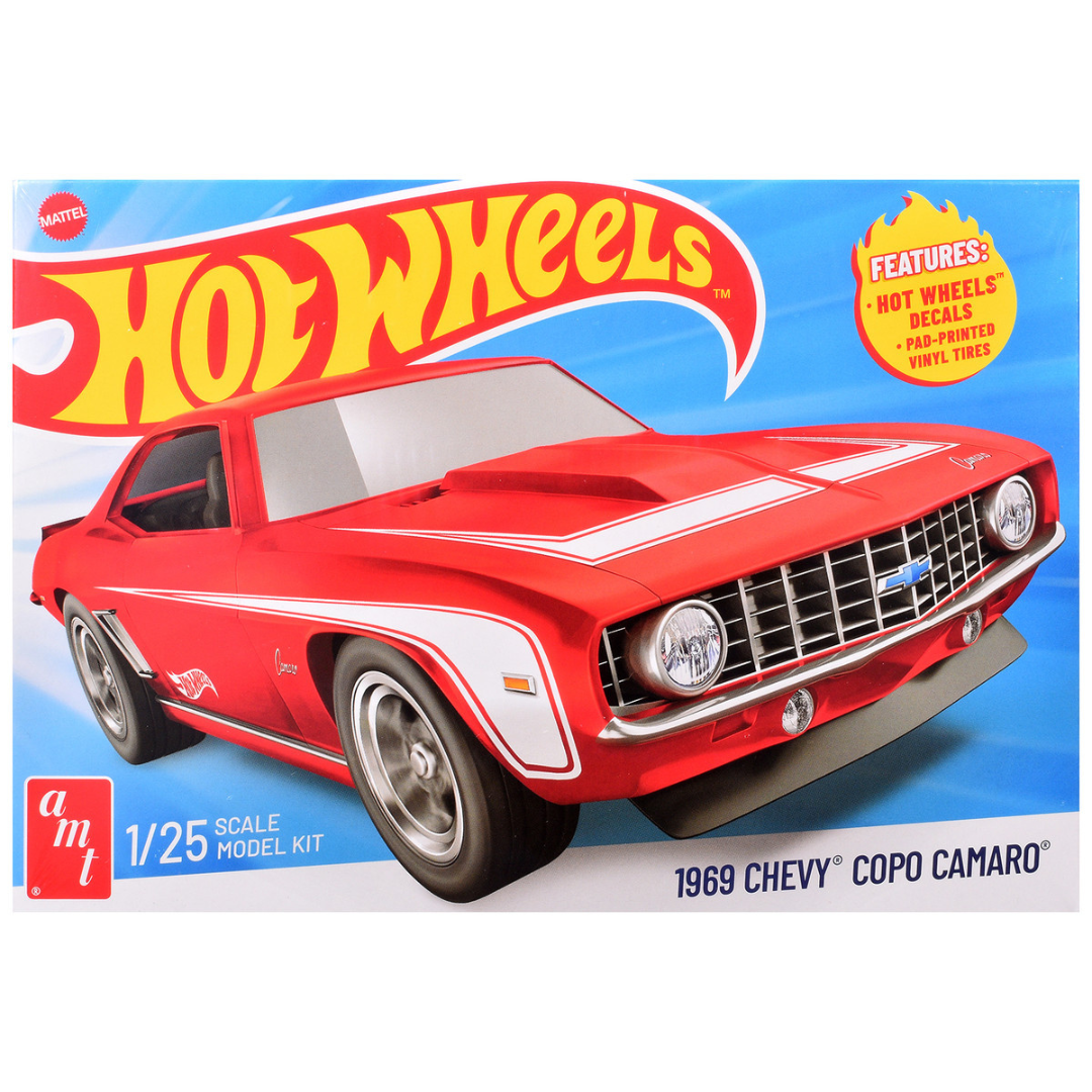 Skill 2 Model Kit 1969 Chevrolet COPO Camaro "Hot Wheels" 1/25 Scale Model